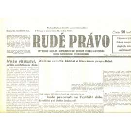 Rudé právo, ročník XII., číslo 22/1931. Ústřední orgán Komunistické strany Československa (staré noviny, 1. republika)
