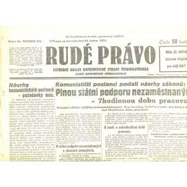 Rudé právo, ročník XII., číslo 24/1931. Ústřední orgán Komunistické strany Československa (staré noviny, 1. republika)