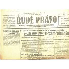 Rudé právo, ročník XII., číslo 26/1931. Ústřední orgán Komunistické strany Československa (staré noviny, 1. republika)