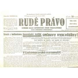 Rudé právo, ročník XII., číslo 29/1931. Ústřední orgán Komunistické strany Československa (staré noviny, 1. republika)