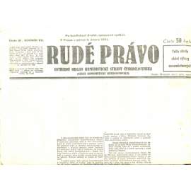 Rudé právo, ročník XII., číslo 31/1931. Ústřední orgán Komunistické strany Československa (staré noviny, 1. republika)