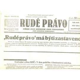 Rudé právo, ročník XII., číslo 32/1931. Ústřední orgán Komunistické strany Československa (staré noviny, 1. republika)