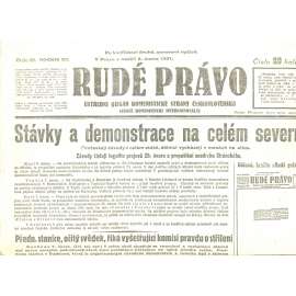 Rudé právo, ročník XII., číslo 33/1931. Ústřední orgán Komunistické strany Československa (staré noviny, 1. republika)
