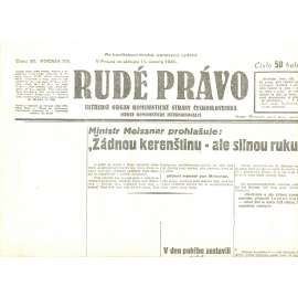 Rudé právo, ročník XII., číslo 35/1931. Ústřední orgán Komunistické strany Československa (staré noviny, 1. republika)