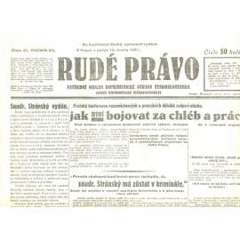 Rudé právo, ročník XII., číslo 37/1931. Ústřední orgán Komunistické strany Československa (staré noviny, 1. republika) Rudé právo, ročník XII., číslo 37/1931. Ústřední orgán Komunistické strany Československa (staré noviny, 1. republika)