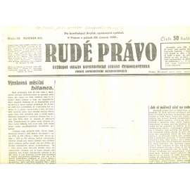 Rudé právo, ročník XII., číslo 43/1931. Ústřední orgán Komunistické strany Československa (staré noviny, 1. republika)