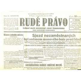 Rudé právo, ročník XII., číslo 44/1931. Ústřední orgán Komunistické strany Československa (staré noviny, 1. republika) Rudé právo, ročník XII., číslo 44/1931. Ústřední orgán Komunistické strany Československa (staré noviny, 1. republika)