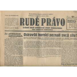 Rudé právo, ročník XII., číslo 62/1931. Ústřední orgán Komunistické strany Československa (staré noviny, 1. republika)