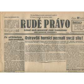 Rudé právo, ročník XII., číslo 62/1931. Ústřední orgán Komunistické strany Československa (staré noviny, 1. republika) Rudé právo, ročník XII., číslo 62/1931. Ústřední orgán Komunistické strany Československa (staré noviny, 1. republika)