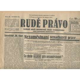 Rudé právo, ročník XII., číslo 65/1931. Ústřední orgán Komunistické strany Československa (staré noviny, 1. republika)