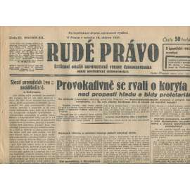Rudé právo, ročník XII., číslo 67/1931. Ústřední orgán Komunistické strany Československa (staré noviny, 1. republika)