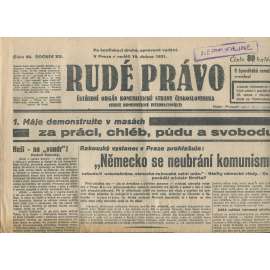 Rudé právo, ročník XII., číslo 68/1931. Ústřední orgán Komunistické strany Československa (staré noviny, 1. republika)