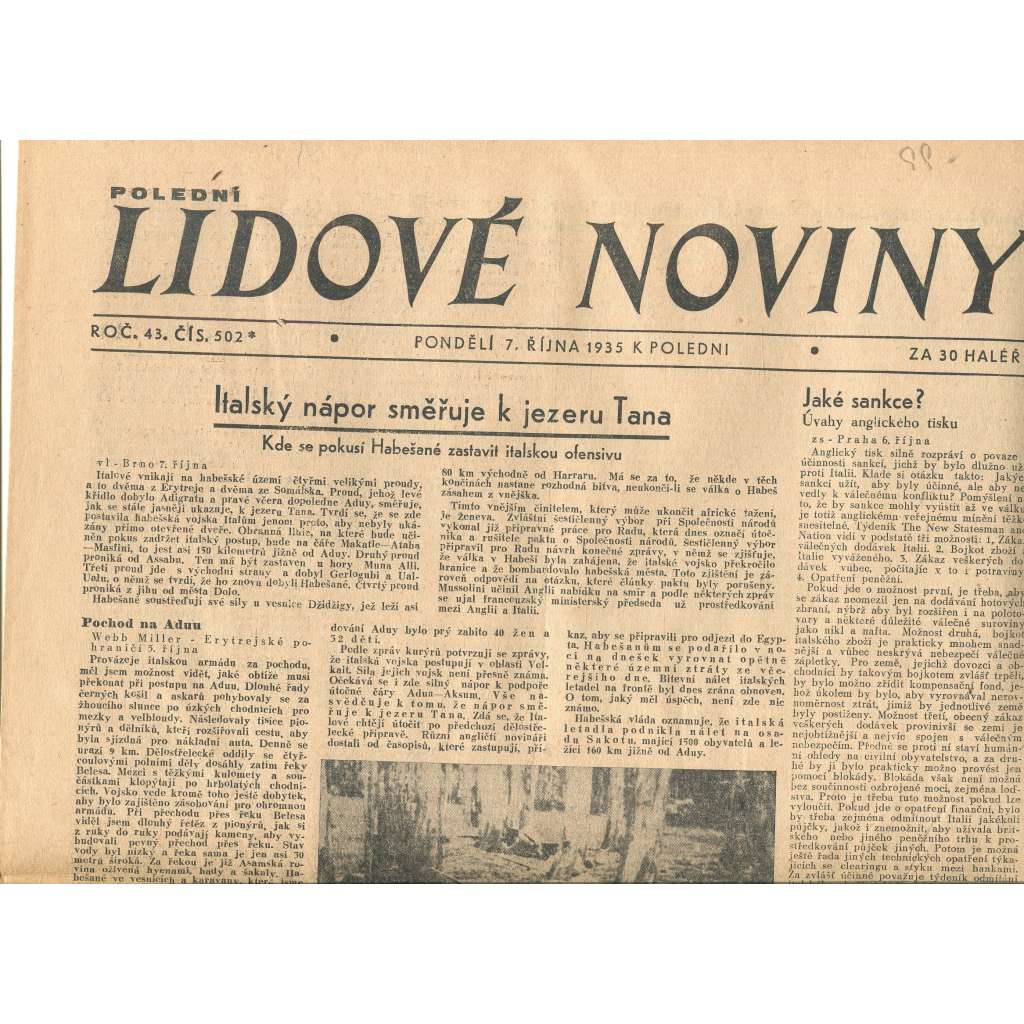 Lidové noviny (7.10.1935) - 1. republika