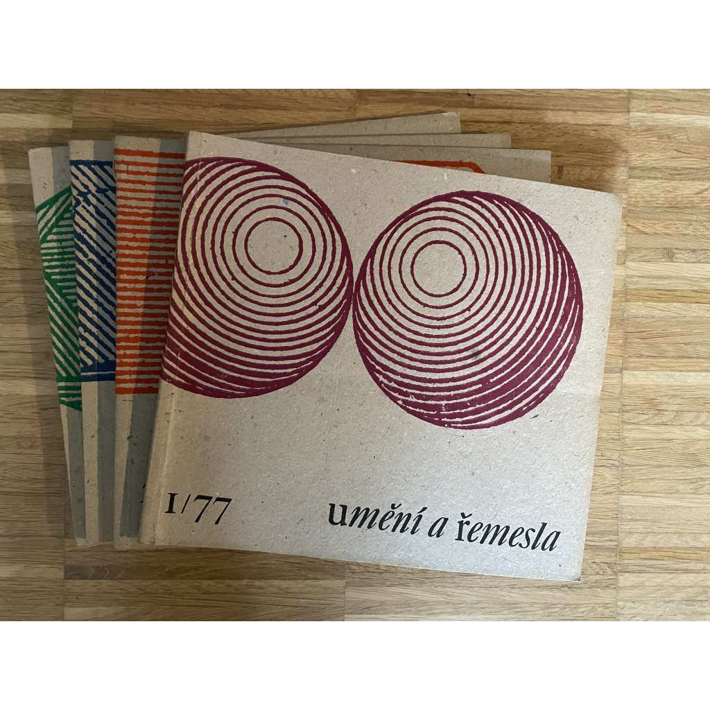 Umění a řemesla 1-4/1977 [užité umění, umělecké řemeslo, lidová tvorba; sklo, keramika, textil, výšivka, architektura, kov, dřevo] - časopis