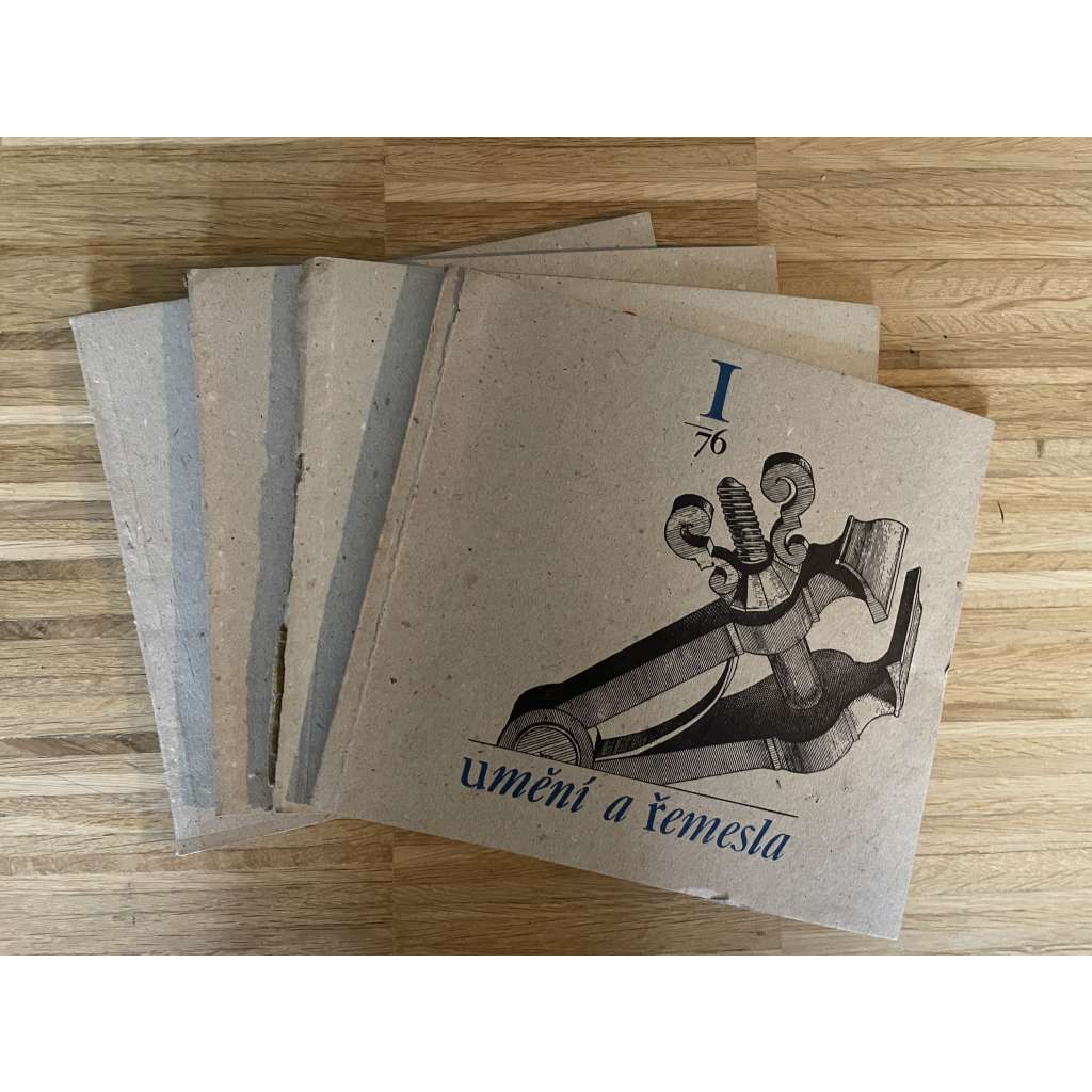 Umění a řemesla 1-4/1976 [užité umění, umělecké řemeslo, lidová tvorba; sklo, keramika, textil, výšivka, architektura, kov, dřevo] - časopis