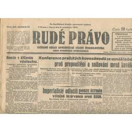 Rudé právo, ročník XI., číslo 279/1930. Ústřední orgán Komunistické strany Československa (staré noviny, 1. republika) Rudé právo, ročník XI., číslo 279/1930. Ústřední orgán Komunistické strany Československa (staré noviny, 1. republika)
