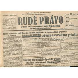 Rudé právo, ročník XI., číslo 282/1930. Ústřední orgán Komunistické strany Československa (staré noviny, 1. republika)
