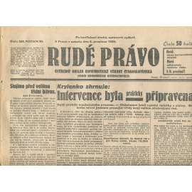Rudé právo, ročník XI., číslo 283/1930. Ústřední orgán Komunistické strany Československa (staré noviny, 1. republika) Rudé právo, ročník XI., číslo 283/1930. Ústřední orgán Komunistické strany Československa (staré noviny, 1. republika)