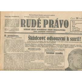 Rudé právo, ročník XI., číslo 285/1930. Ústřední orgán Komunistické strany Československa (staré noviny, 1. republika)