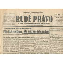 Rudé právo, ročník XI., číslo 292/1930. Ústřední orgán Komunistické strany Československa (staré noviny, 1. republika) Rudé právo, ročník XI., číslo 292/1930. Ústřední orgán Komunistické strany Československa (staré noviny, 1. republika)