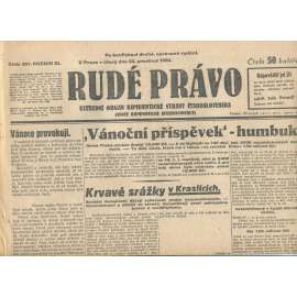 Rudé právo, ročník XI., číslo 297/1930. Ústřední orgán Komunistické strany Československa (staré noviny, 1. republika) Rudé právo, ročník XI., číslo 297/1930. Ústřední orgán Komunistické strany Československa (staré noviny, 1. republika)