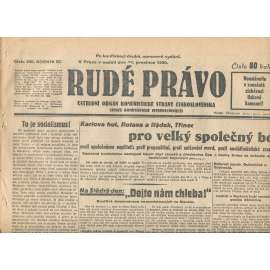 Rudé právo, ročník XI., číslo 300/1930. Ústřední orgán Komunistické strany Československa (staré noviny, 1. republika) Rudé právo, ročník XI., číslo 300/1930. Ústřední orgán Komunistické strany Československa (staré noviny, 1. republika)