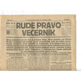 Rudé právo Večerník, ročník I., číslo 69/1920 - staré noviny - [komunisté, komunismus]