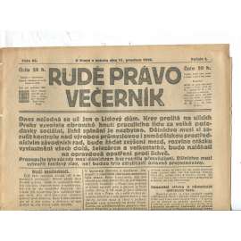Rudé právo Večerník, ročník I., číslo 69/1920 - staré noviny - [komunisté, komunismus]