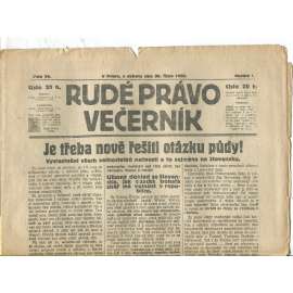 Rudé právo Večerník, ročník I., číslo 34/1920 - staré noviny - [komunisté, komunismus]