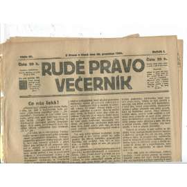 Rudé právo Večerník, ročník I., číslo 81/1920 - staré noviny - [komunisté, komunismus]