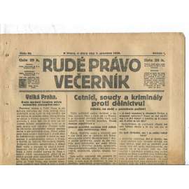 Rudé právo Večerník, ročník I., číslo 65/1920 - staré noviny - [komunisté, komunismus]