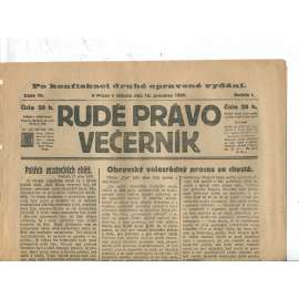 Rudé právo Večerník, ročník I., číslo 75/1920 - staré noviny - [komunisté, komunismus]