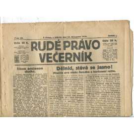 Rudé právo Večerník, ročník I., číslo 45/1920 - staré noviny - [komunisté, komunismus]