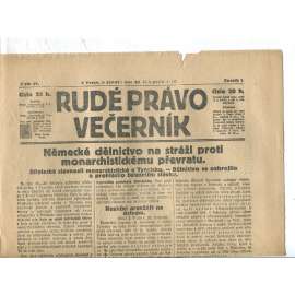 Rudé právo Večerník, ročník I., číslo 51/1920 - staré noviny - [komunisté, komunismus]
