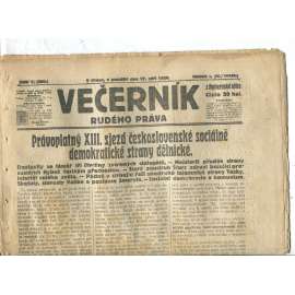 Rudé právo Večerník, ročník I., číslo 7/1920 - staré noviny - [komunisté, komunismus]