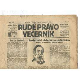 Rudé právo Večerník, ročník I., číslo 57/1920 - staré noviny - [komunisté, komunismus]