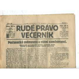 Rudé právo Večerník, ročník I., číslo 43/1920 - staré noviny - [komunisté, komunismus]