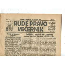 Rudé právo Večerník, ročník I., číslo 45/1920 - staré noviny - [komunisté, komunismus]