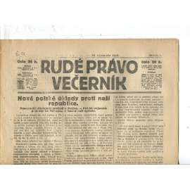 Rudé právo Večerník, ročník I., číslo 52/1920 - staré noviny - [komunisté, komunismus]