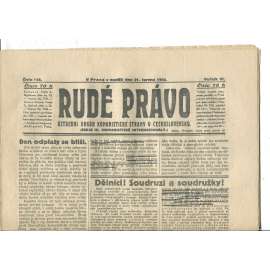 Rudé právo, ročník VI., číslo 145/1925 - staré noviny - [komunisté, komunismus]