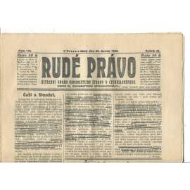 Rudé právo, ročník VI., číslo 146/1925 - staré noviny - [komunisté, komunismus]