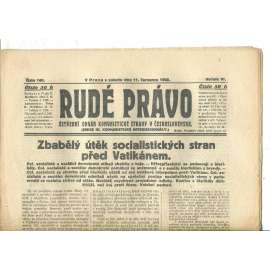 Rudé právo, ročník VI., číslo 160/1925 - staré noviny - [komunisté, komunismus]