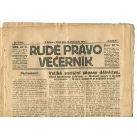 Rudé právo Večerník, ročník II., číslo 271/1921 - staré noviny - [komunisté, komunismus]