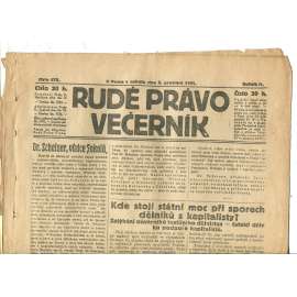 Rudé právo Večerník, ročník II., číslo 275/1921 - staré noviny - [komunisté, komunismus]