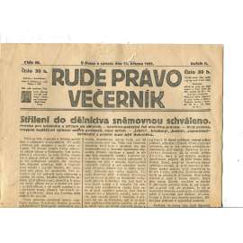 Rudé právo Večerník, ročník II., číslo 59/1921 - staré noviny - [komunisté, komunismus]