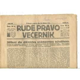 Rudé právo Večerník, ročník II., číslo 59/1921 - staré noviny - [komunisté, komunismus]