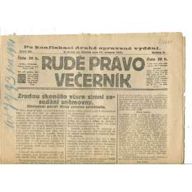 Rudé právo Večerník, ročník II., číslo 63/1921 - staré noviny - [komunisté, komunismus]