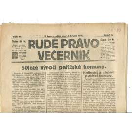 Rudé právo Večerník, ročník II., číslo 64/1921 - staré noviny - [komunisté, komunismus]