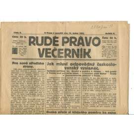 Rudé právo Večerník, ročník II., číslo 6/1921 - staré noviny - [komunisté, komunismus]