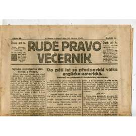 Rudé právo Večerník, ročník II., číslo 42/1921 - staré noviny - [komunisté, komunismus]